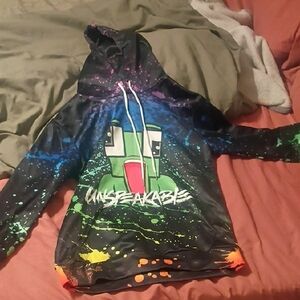 Kids Hoodie - Multicolor Unspeakable Awesome Design Medium Kids Think